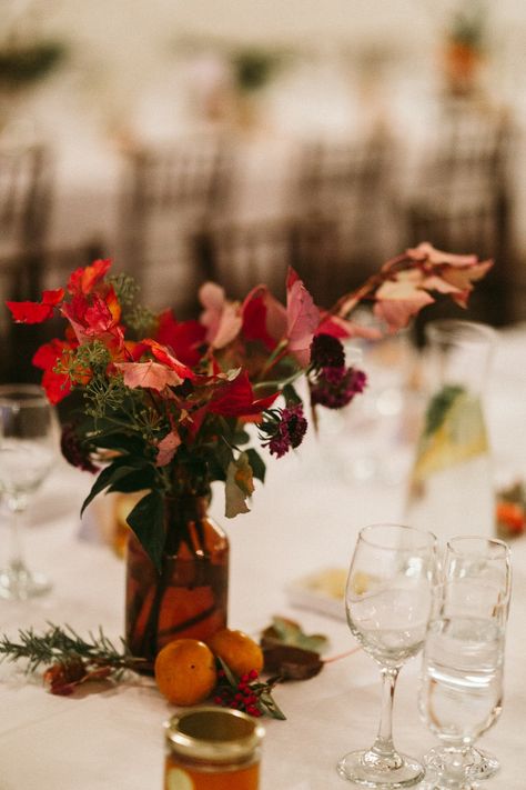 Fall Leaves Wedding Centerpieces, Suzanne Harward, Burgundy And Orange, Honey Decor, Book Centerpieces, Red Centerpieces, Fall Wedding Centerpieces, Groom Shoes, Red Fall