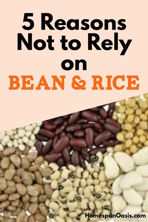 Emergency Food Storage: 5 Reasons Why You Shouldn't Rely on Beans and Rice | Whether you're looking for pandemic preparedness ideas, long-term food storage tips, or just general food storage ideas, you first have to store the right foods. This beginner's guide to food storage will help you figure out what foods to include in your survival and prepping measures. How To Store Dry Beans Long Term, Storing Rice Long Term, How To Store Rice Long Term, Food Storage Ideas, Survival Recipes, Storing Food Long Term, Preparedness Ideas, Prepper Ideas, Survival Food Storage