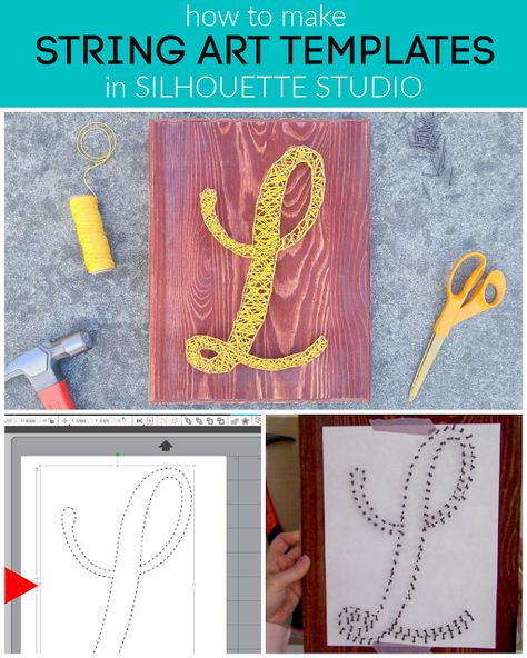 String Art Letters, String Art Patterns Templates, String Art Patterns Free, String Art Template, String Art Pattern, Printable String Art Patterns, Vinyl Projects Silhouette, Silhouette School Blog, String Art Templates