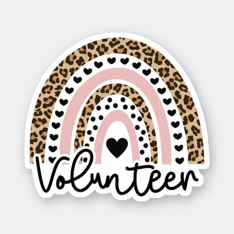 Volunteer Rainbow, Voluntary Work, Volunteer Appreciation Gift, Volunteering Psych Nurse, Graduation Stickers, Nurse Stickers, Volunteer Gifts, Nurse Appreciation Gifts, Work Friends, Pediatric Nursing, Rainbow Stickers, Grad Gifts