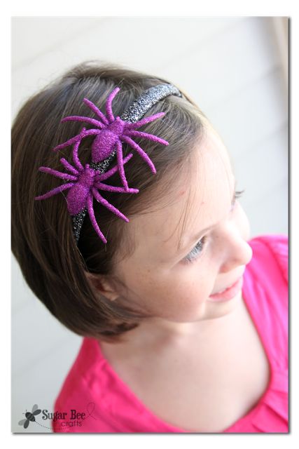 20 Fun and Scary Halloween Headband Tutorials | Easy DIY Craft Tutorial Idea | Handmade | Halloween Costume | Headpieces | Fun and Scary | for Kids | For Adults Diy Halloween Headbands, Spider Headband, Headband Tutorial, Halloween Headband, Halloween Crochet Patterns, Awesome Hair, Bee Crafts, Easy Diy Halloween, Diy Headband