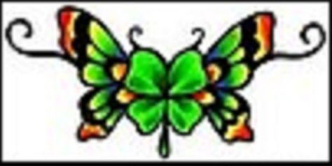 4 leaf clover and butterfly tattoo Butterflies Tattoos, Music Notes Tattoo, Clover Tattoos, Note Tattoo, Clover Flower, 4 Leaf Clover, St Pats, 4 Leaves, Dope Tattoos