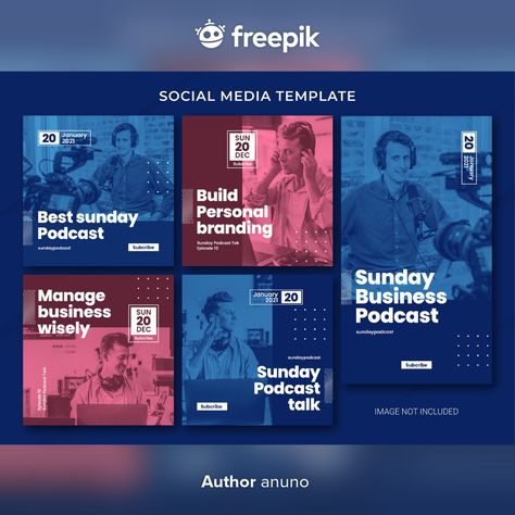 Podcast Banner Design, Podcast Social Media Post, News Social Media Design, Podcast Social Media Design, Podcast Banner, Podcast Social Media, Podcast Design, Template Social Media, Social Templates