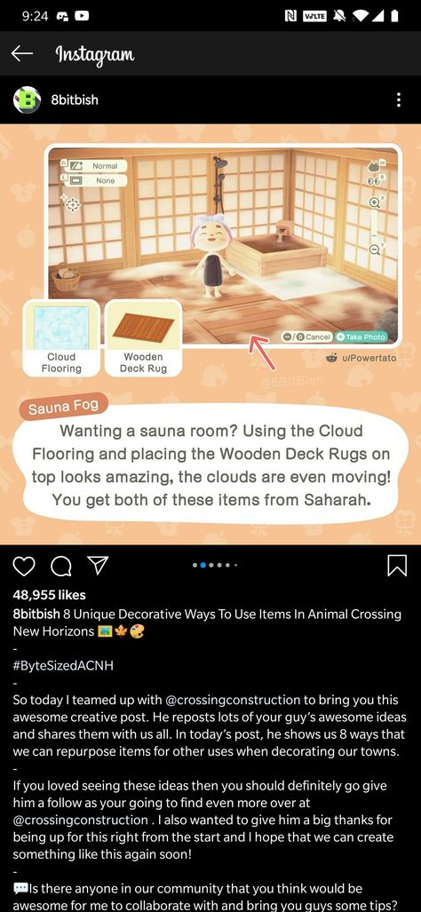 Animal Crossing Sauna, Acnh Sauna Room, Deck Rug, Sauna Room, Wooden Decks, Island Design, Tree House, Animal Crossing, Spa