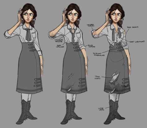 ArtStation - Bioshock Infinite - Young Liz, Claire Hummel Claire Hummel, Elizabeth Bioshock, Bioshock Art, Bioshock Infinite, Concept Art Character, Bioshock, Visual Development, Character Design References, Illustration Character Design