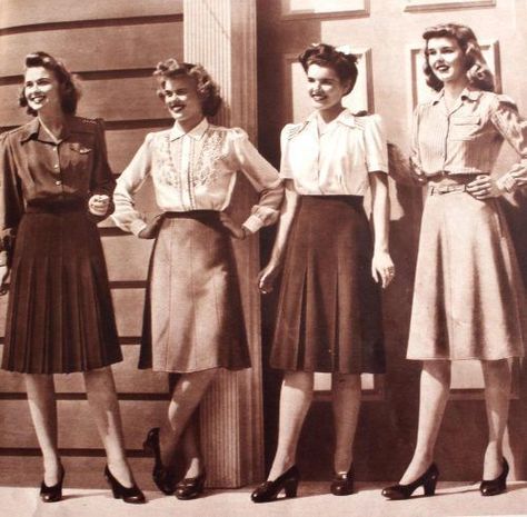 Vintage Dancer, 1940s Skirt, 40s Mode, 1940s Fashion Women, 40's Fashion, 40's Style, 1940s Suit, 1940s Women, Apparel Sewing