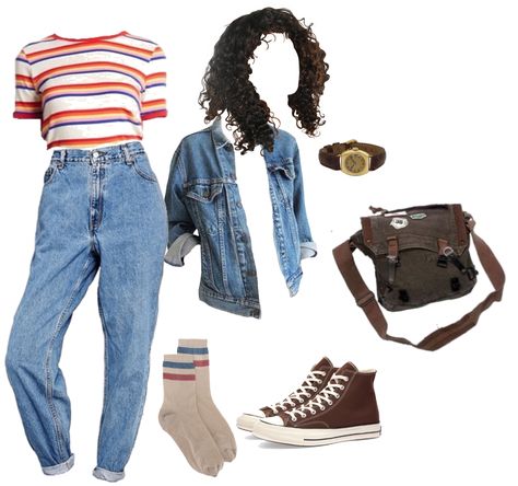 80s Outfit Layout, 80s Aesthetic Outfits Stranger Things, 80s Outfits Stranger Things Summer, 80s Polyvore Outfits, Polyvore Outfits Aesthetic Soft, General Outfit, Yeri Mua, 80s Outfits, 80s Inspired Outfits