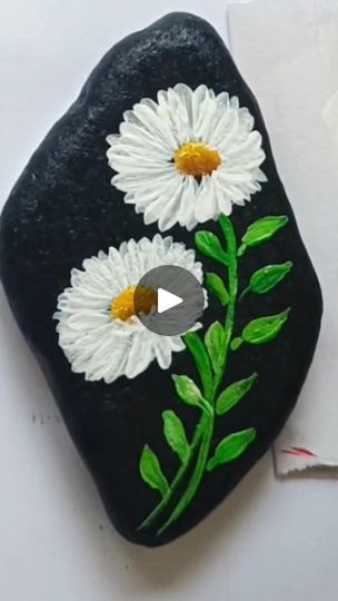 60K views · 1.4K reactions | Beautiful Flowers Painting with long Brush 🌸 ❤️ #facbookreels | Little Rocks | Breno Miranda · Back to Beginning Beautiful Flowers Painting, Brush Flower, Rock Painting Tutorial, Diy Yard, Fairy Gardens, 1k Views, Painted Stones, Yard Ideas, Rock Painting