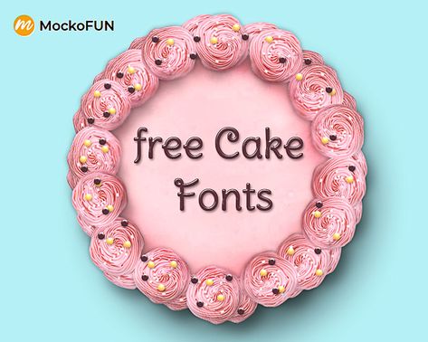 🍰 (FREE) Cake Fonts - MockoFUN Chocolate Font, Candy Text, Pastry Logo, Coffee Fonts, Happy Birthday Font, Cake Lettering, Writing Template, Cake Writing, Cake Frosting Recipe