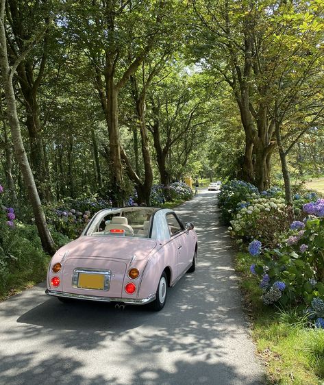 Pink Nissan Figaro, Pink Nissan, Nissan Figaro, Nissan, Vehicles, Pink