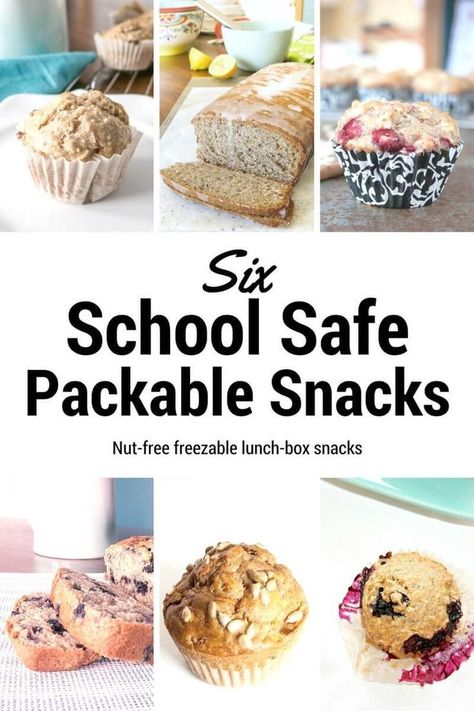 School Lunches Healthy, Kids School Lunches, Bake Sale Ideas, Lunches Healthy, Healthy School Snacks, Healthy Afternoon Snacks, Nut Free Recipes, Healthy School Lunches, Lunch Box Snacks