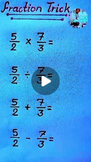 Maths Formulas Basic, Fractions Craft, Fraction Activity, Maths Help, Math Fraction Activities, Maths Tricks, Maths Activity, Math Hacks, Math Quotes