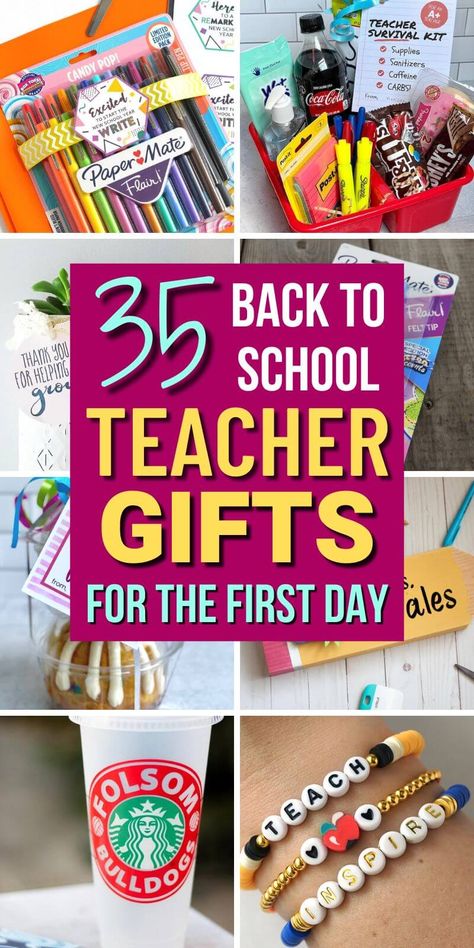 Diy Gifts For Teachers, School Gifts For Teachers, Inexpensive Teacher Gifts, Back To School Teacher Gifts, Teacher Crafts, Easy Teacher Gifts, Top Teacher, Teacher Art, Unique Teachers Gift