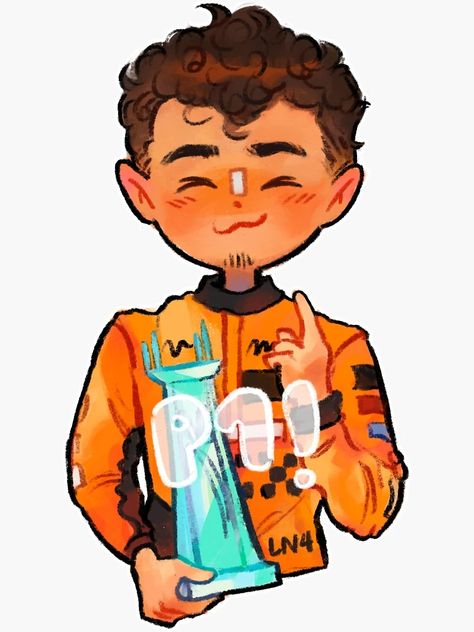 "Lando Norris Miami Win" Sticker for Sale by goaltender | Redbubble Lando Norris Win Miami, Lando Norris Cartoon, Lando Norris Fanart, Lando Norris Drawing, Lando Norris Sticker, Lando Norris Cute, Mini Drawings, Drawing Projects, Art Inspiration Drawing