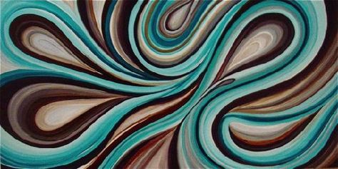 Teal and Brown Abstract Art Teal And Brown Aesthetic, Brown Abstract Art, Teal Artwork, Abstracted Art, Blueberry Chocolate, Teal And Brown, Brown Teal, Modern Art Paintings Abstract, Prints Abstract