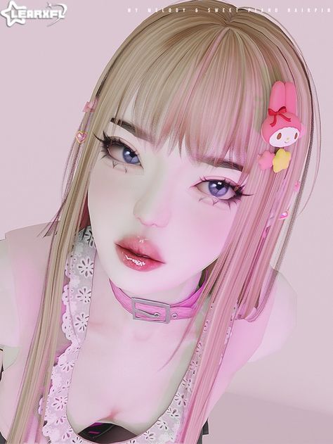 My Melody & Sweet Piano - My Melody Hairpin [9/17 Items] | Patreon Masculine Clothing, Cc Hats, Sweet Melody, Sims 4 Cc Skin, Kawaii Hairstyles, Sims 4 Cc Packs, Sims 4 Collections, Sims 4 Mods Clothes, Cc Sims