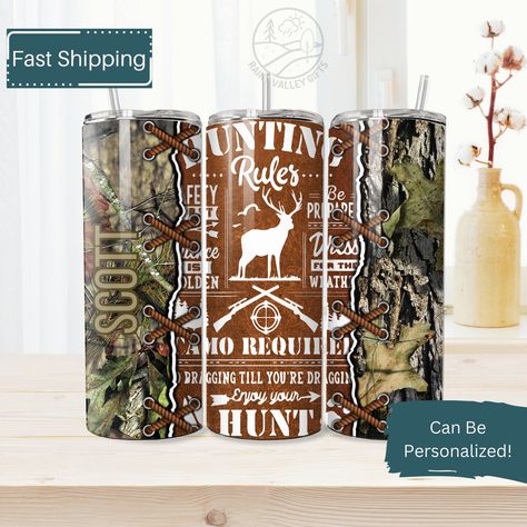 Hunting Tumbler, Buddy Gifts, Deer Hunter, Deer Hunters, Idea For Christmas, Gift For Grandpa, Spokane Wa, Tumbler Gift, Deer Hunting