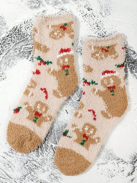 Vogue Kids, Christmas Wear, Christmas Gingerbread Men, Christmas Baskets, Christmas Feeling, Fuzzy Socks, Stocking Holders, Christmas Gifts For Men, Patterned Socks