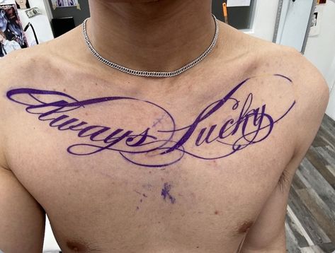 Large Word Tattoos, Pretty Tattoo Fonts, Jesus Wept Tattoo, Words Tattoo, Cursive Tattoo, Cursive Tattoos, Type Tattoo, Calligraphy Tattoo, Neck Tattoo For Guys