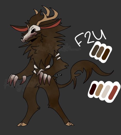 Wendigo Drawing Reference, Wendigo Fanart, Female Wendigo, Cute Wendigo, Wendigo Oc, Wendigo Art, Creature Oc, Mythology Creatures, Characters Design