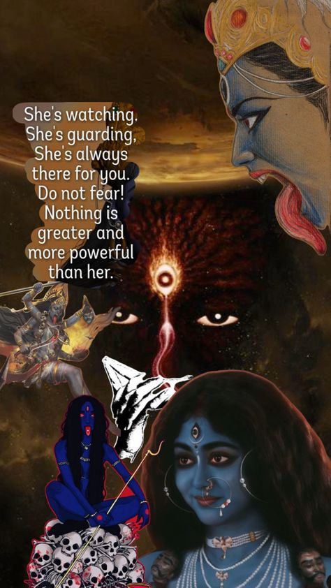 Maa Kali Images, Goddess Quotes, Mother Kali, Kali Ma, Kali Mata, Divine Goddess, Krishna Book, Indian Goddess, Peace Illustration