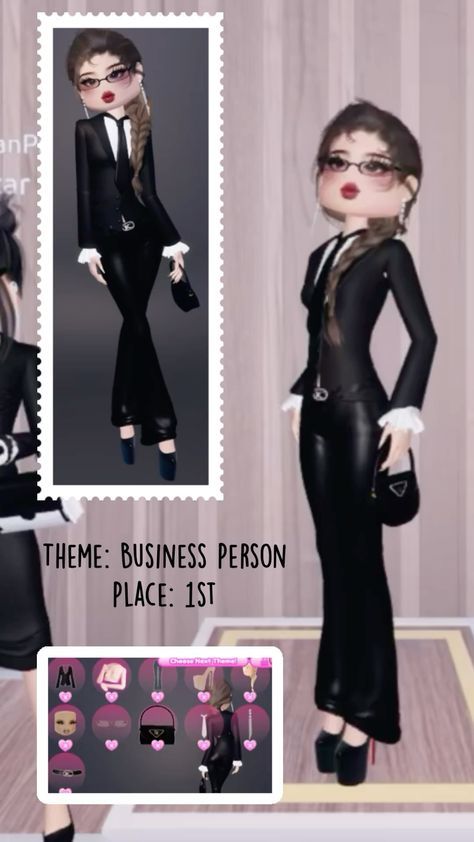 Dti Business Person Ideas, Di Business Person Theme, Dress To Impress Bussines Person Outfit, Business Person Outfit, Buissnes Person Dti Outfit, Dti Buisiness Person, Dti Theme Business Person, Business Person Outfit Dress To Impress, Business Dress To Impress