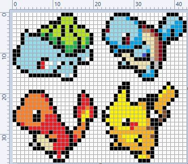 Pixel Art Easy Pokemon, Pixel Drawing Pokemon, Evee Evolution Pixel Art, Minecraft Pokemon Pixel Art, Small Pokemon Pixel Art, Cute Pokemon Pixel Art, Pokemon C2c Crochet Pattern, Pokemon Perler Patterns, Pokemon Pixel Art Pattern