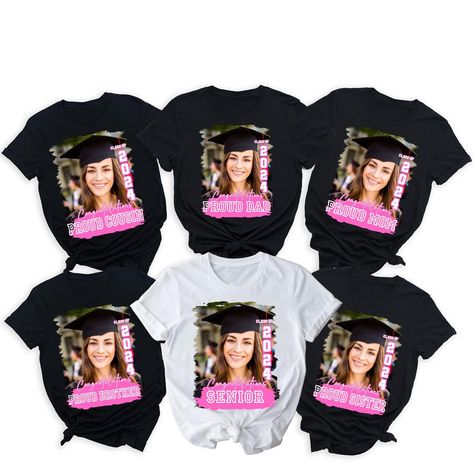 PRICES MAY VARY. 💕 Senior 2024 Class Of 2024 Shirt, Proud Graduate 2024 Shirts, Custom Graduate T-Shirts, Master's Degree Of 2024 Graduation T-Shirt, Personalized Picture Graduation Shirt, Customized Photo Senior Shirt, Personalized Graduation Photo Shirt, Custom Graduation Shirt with Name Photo, Proud Graduate 2024 Shirts, Senior 2024 T-shirt Material: Cotton Style: Crewneck Short Sleeve Cotton T-shirt Fabric type: 100% Cotton Fit type: Classic Fit Item length description: Standard Length Prou Graduation Shirts For Family, Senior Szn, Graduation 2024, Senior Shirts, Graduation Shirt, College Graduate, Master's Degree, 2024 Graduation, Family Shirts Matching