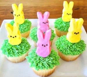 Peeps Cupcake Ideas, Easter Cupcake Ideas Easy, Spring Cupcake Ideas, Ice Cream Cone Cupcakes Recipe, Peep Cupcakes, Peeps Cupcakes, Easter Cupcake Ideas, Cone Cakes, Reese's Peanut Butter Bars