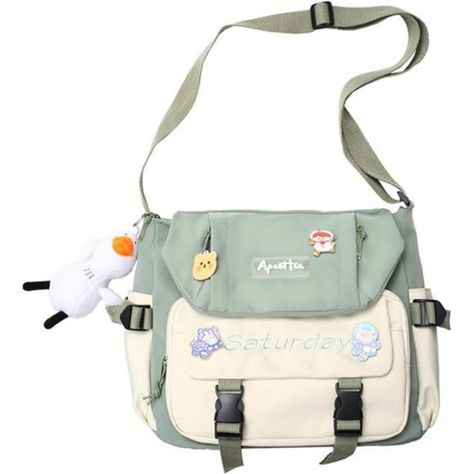 * Material: The Cute Messenger Bag Made Of High-Quality Nylon Material, Smooth And Wear-Resistant Surface, Soft And Comfortable To The Touch, High-Quality Smooth Zipper, Easy To Open Or Close, High-Quality Stitching For Long-Lasting Durability. * Size: This Kawaii Crossbody Bag Size Is 33*11*28cm/12.99*4.33*11.02in, Medium Size, With Enough Storage Space, Easy To Carry Pad, Mobile Phone, Wallet, Cosmetics, Books And Other Items. * Structure: The Messenger Bag Aesthetic Consists Of A Zipper Main Messenger Bag Aesthetic, Cute Messenger Bag, Kawaii Purse, Cute Messenger Bags, Duck Doll, Nylon Travel Bag, Bag Aesthetic, Stylish Backpacks, Crossbody Bags For Women