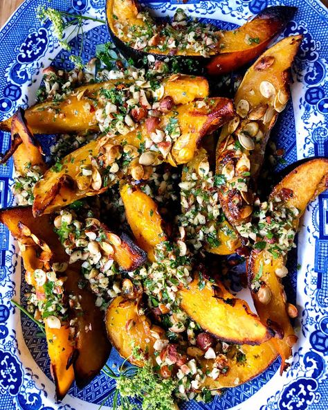 Honey Butternut Squash Recipes, Honey Nut Squash Recipe, Winter Sides, Honey Nut Squash, Roasted Squash Recipes, Lamb Side Dishes, Goop Recipe, Roast Squash, Hamilton Family