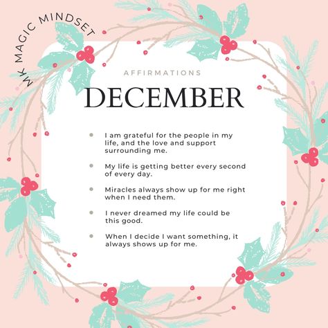 Affirmational Quotes, December Affirmations, Monthly Affirmations, Monthly Reminders, New Month Quotes, 2025 Ideas, Monthly Journal, Month Quotes, December Quotes