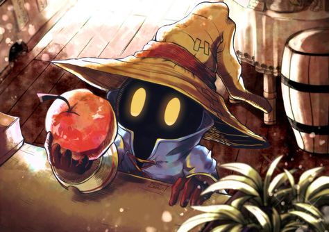 #FF9 #Vivi #黒魔道士 Black Mage Art, Final Fantasy Summons, Final Fantasy Black Mage, Shy Character, 3ds Themes, Mage Art, Space Dnd, World Of Final Fantasy, Avatar Pics