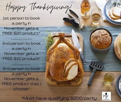 Host Thanksgiving, Hosting A Party, Hosting Thanksgiving, Free Product, Pampered Chef, Host A Party, Chef, Thanksgiving, Let Me