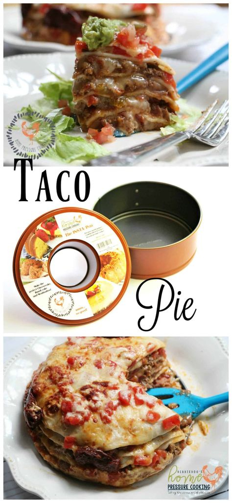 Springform Pan Recipes, Taco Pie Recipes, Ip Recipes, Pressure Cooking Today, Taco Pie, Crunch Wrap, Mexican Meals, Be My Last, Pan Recipes