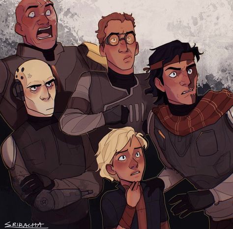 Bad Batch Fanart, Jump Scare, Star Wars Drawings, Star Wars 2, Bad Batch, Star Wars Artwork, Star Wars Fan Art, Star Wars Pictures, Star Wars Fandom