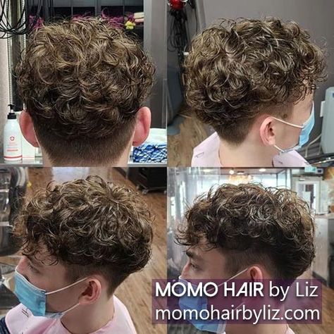 Super Short Permed Hair, Dylan Latham Perm, Permed Boys Hair, Perm Boys Short Hair, Boy Perm Hairstyles, Mens Perm Fade, Men Perm Hairstyles Short, Teen Boy Perm Hairstyle, Loose Perm Men Short Hair