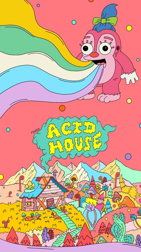 Trippy Illustration, Trippy Posters, Trippy Cartoon, ポップアート ポスター, Color Design Inspiration, Hippie Painting, Acid House, Tshirt Design Inspiration, Quirky Art