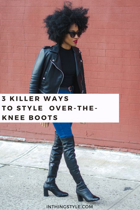 Over The Knee Black Boots Outfit, How To Wear Over The Knee Boots, Over The Knee Boot Outfit 2023, Over The Knee Boot Outfit Fall, Over Knee Boots Outfit, Long Black Boots Outfit, Flat Boots Outfit, How To Style Knee High Boots, Black Over The Knee Boots Outfit