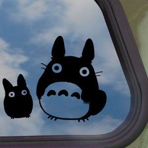 Totoro Decal Studio Ghibli Car, Totoro Silhouette, Truck Window Stickers, Car Decorations, Kawaii Toys, Studio Ghibli Movies, Car Mods, Big Car, Ghibli Movies