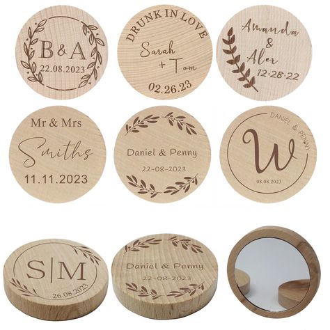 Smarter Shopping, Better Living! Aliexpress.com Wedding Mirror, Custom Mirrors, Wooden Mirror, Bridesmaid Wedding, Baptism Gifts, Pocket Mirror, Wedding Favours, Wedding Bridesmaids, Engagement Party