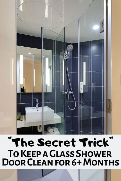 How to Keep a Glass Shower Door Clean Cleaning Glass Shower Doors, Shower Door Cleaner, Cleaning Shower Glass, Bathroom Staging, Clean Shower Doors, Glass Shower Door, Hard Water Stain Remover, Glass Shower Enclosures, Shower Cabin