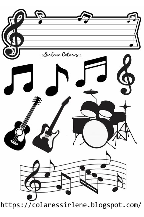 banner com sifra, notas e instrumentos musicais Music Cake Ideas, Music Cake Topper, Bolo Musical, Spiderman Topper, Music Instruments Diy, Graduation Cake Designs, Music Themed Cakes, Spiderman Cake Topper, Music Birthday Party