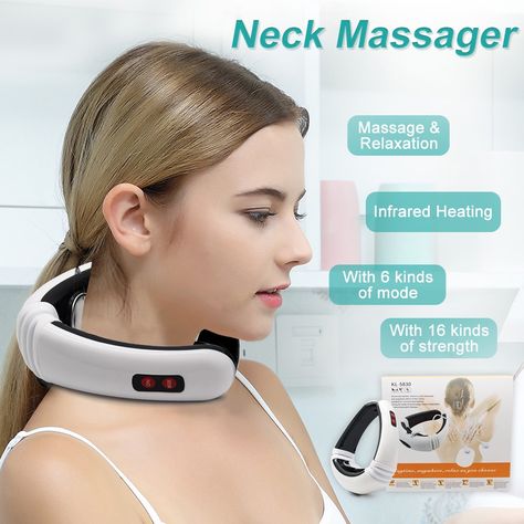 Find More Massage & Relaxation Information about Aptoco Electric Pulse Back and Neck Massager Far Infrared Heating Pain Relief Tool Health Care Relaxation,High Quality Massage & Relaxation from Aptoco Official Store on Aliexpress.com Neck And Back Massager, Electric Massager, Retail Boutique, Neck Massager, Neck Pain Relief, Back Massager, Massage Machine, Photography Portraits, Massage Techniques