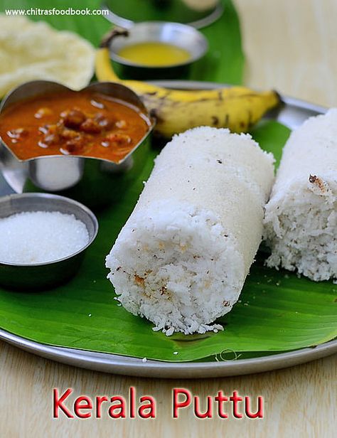 How to make soft puttu recipe - Kerala Traditional breakfast recipe Puttu Recipe, South Indian Breakfast Recipes, Steamed Rice Cake, Rice Cake Recipes, Traditional Breakfast, Dosa Recipe, Kerala Food, Coconut Chutney, Indian Breakfast