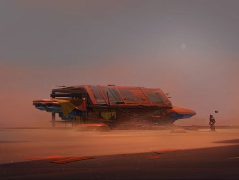 Futuristic Inspiration, Desert Planet, Different Planets, Animation Inspiration, Planet Design, Group Work, Animation Studio, Spaceship, Sci-fi Spaceship