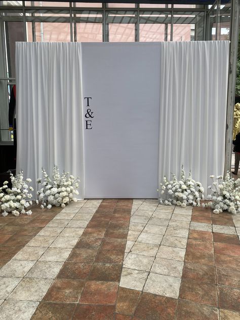 hvoya studio Simple Wedding Backdrop Indoor, Indoor Wedding Ceremony Backdrop, Wedding Ceremony Backdrop Indoor, Ceremony Backdrop Indoor, Indoor Wedding Ceremonies, Wedding Ceremony Backdrop, Ceremony Backdrop, Indoor Wedding, Simple Weddings