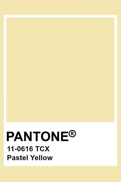 Pantone Tcx, Yellow Pantone, Pantone Color Chart, Pantone Swatches, Pantone Palette, Pantone Colour Palettes, Yellow Paint, Pantone Colors, French Vanilla