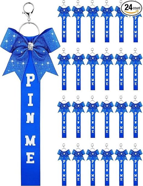 Amazon.com: Landical Cheer Pin Me Ribbon Cheer Keychain Cheer Ribbon Pins with Rhinestones Bow for Cheerleader Bag Backpack(Blue, 24 Pcs) Cheer Pins For Backpacks Diy, Cheer Clothespins For Backpacks, Keychain Cheer Bows Diy, Cheer Pins For Backpacks, Cheer Clips For Backpacks, Cheer Bow Keychains, Cheerleading Backpacks, Cheer Ribbon, Cheerleading Bags