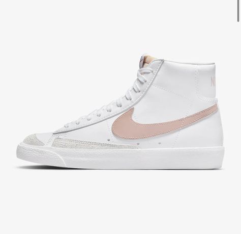 Nike Blazer Mid 77 Pink, Nike Zoom Shoes, 100 Dollars, Nike High Tops, Nike High, Nike Blazer Mid 77, Nike Blazer Mid, Nike Blazers Mid, Womens Training Shoes